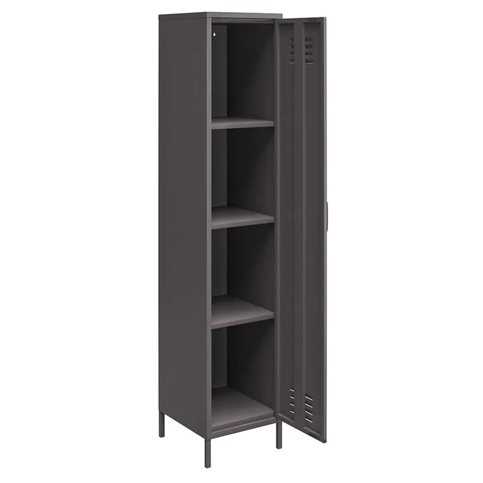 Metall Spindschrank in Dunkelgrau - Vespania^Wohnen Sale