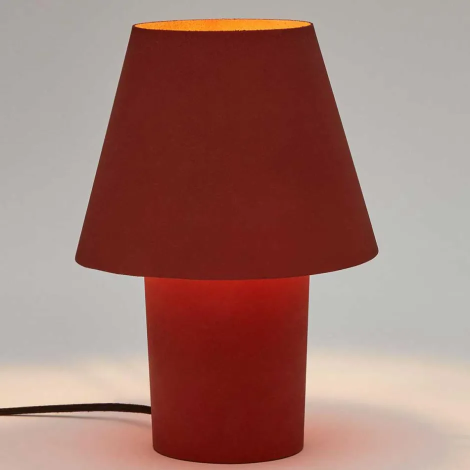 Wohnen Metall Tischleuchte in Terracotta - Dorian