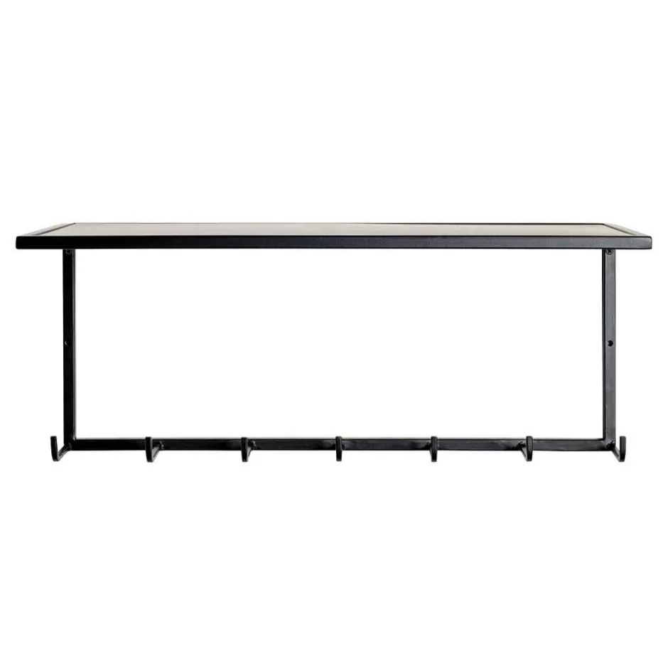 Wohnen Metall Wandgarderobe mit Hutboden - Breznia