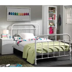 Wohnen Metallbett Maccles in Weiß