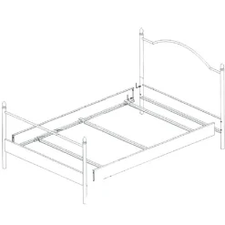 Wohnen Metallbett Matilda in Grau