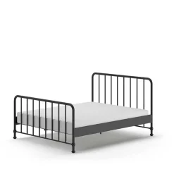 Wohnen Metallbett mit Gitter-Kopf- und Fußteil - Auricos