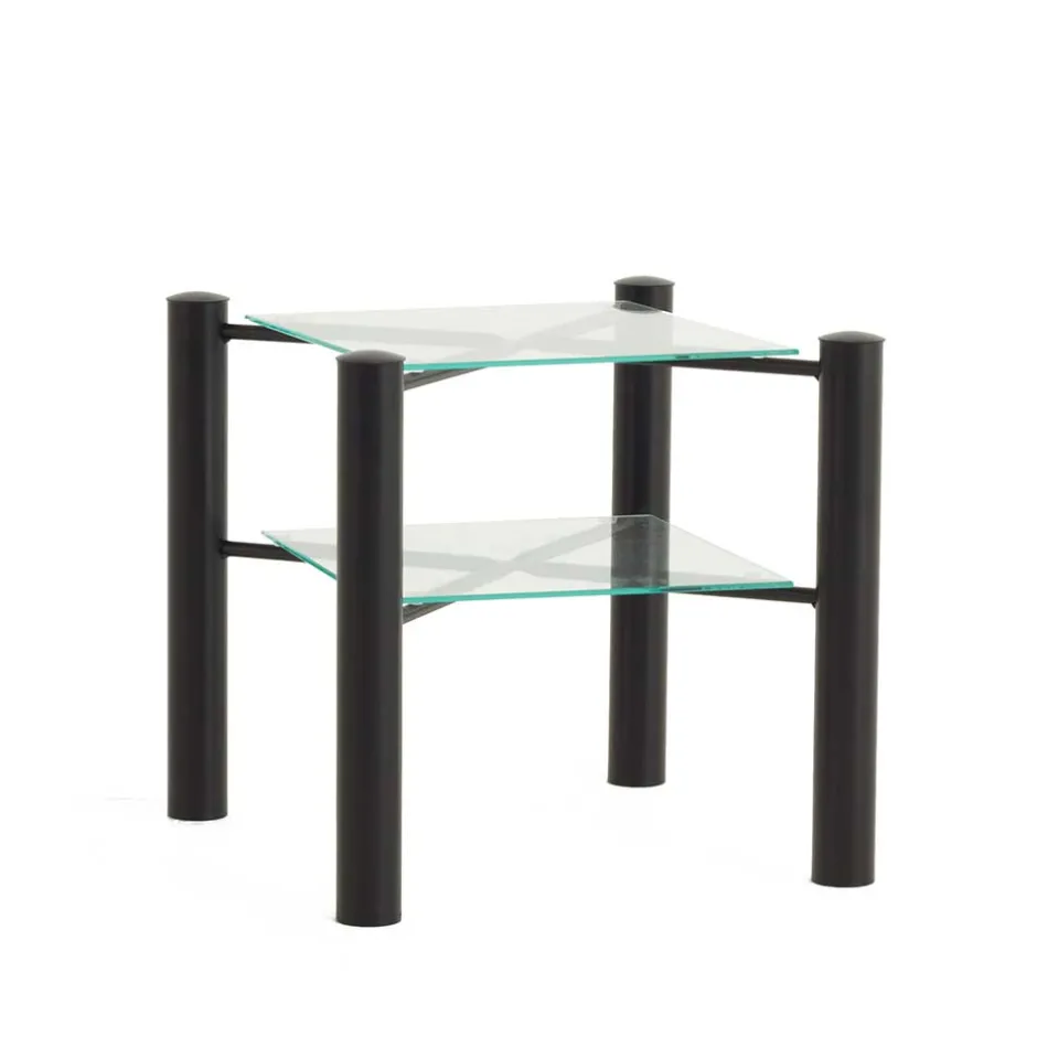 Wohnen Metall-Doppelbett Looks in Schwarz (dreiteilig)