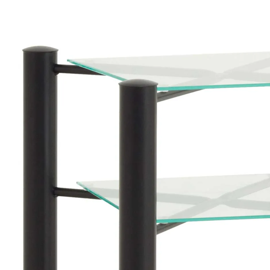 Wohnen Metall-Doppelbett Looks in Schwarz (dreiteilig)