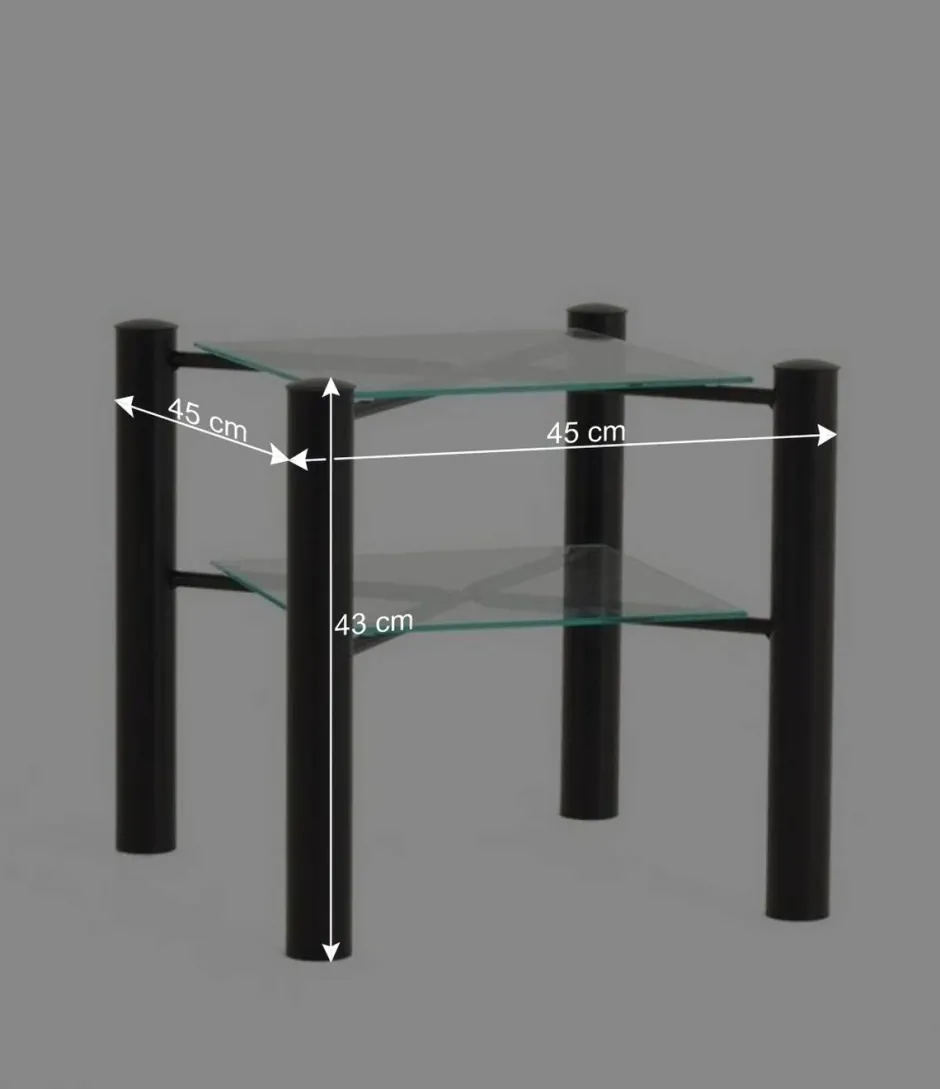 Wohnen Metall-Doppelbett Looks in Schwarz (dreiteilig)