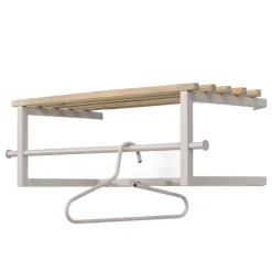 Metallgarderobe in Taupe mit Hutablage - Yames^Wohnen Sale