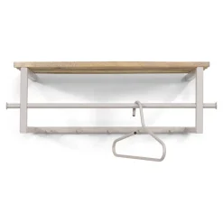 Metallgarderobe in Taupe mit Hutablage - Yames^Wohnen Sale