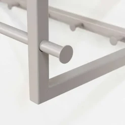 Metallgarderobe in Taupe mit Hutablage - Yames^Wohnen Sale