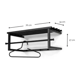 Metallgarderobe in Taupe mit Hutablage - Yames^Wohnen Sale