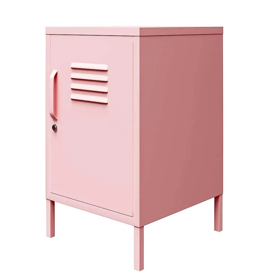 Wohnen Metall-Kommode mit Tür in Rosa - Asbell