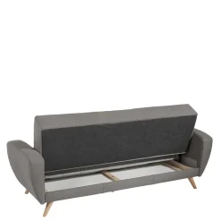 Microfaser Bettcouch mit drei Sitzplätzen - Durencas^Wohnen