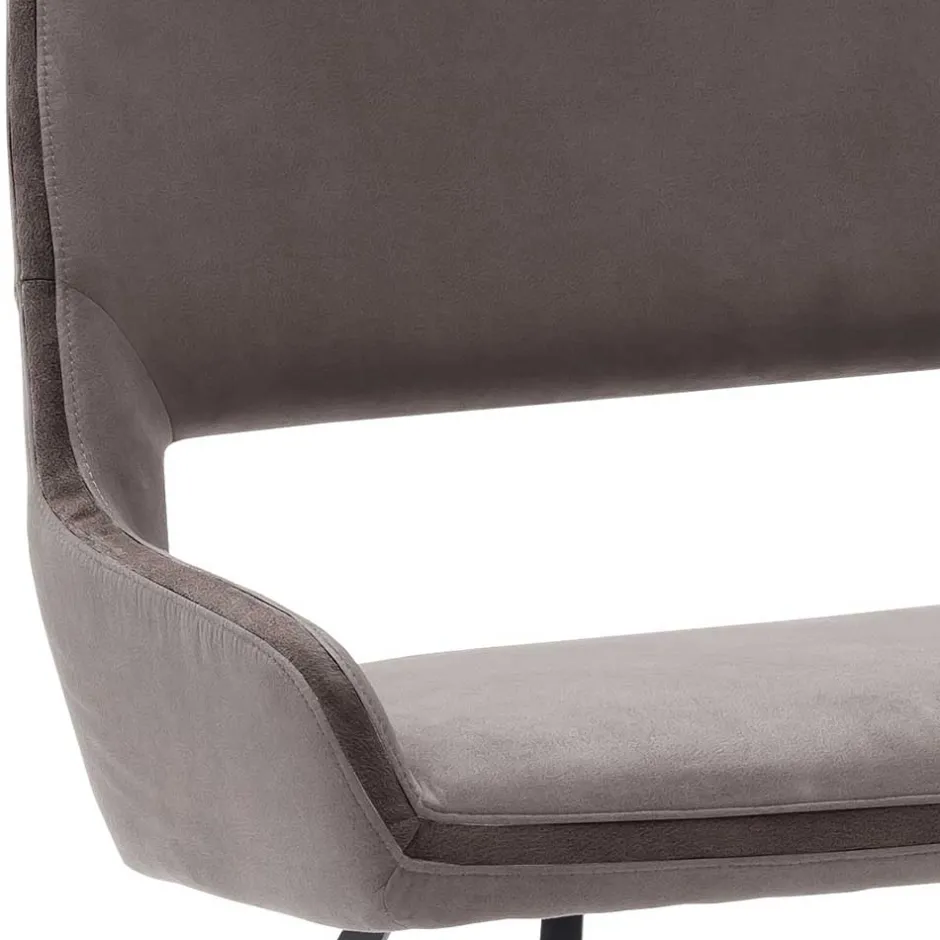 Microfaser Esszimmerbank in Hellbraun - Puladium^Wohnen Discount