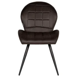 Wohnen Microfaser Küchenstuhl in Anthrazit - Crocodile (2er Set)