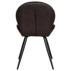 Wohnen Microfaser Küchenstuhl in Anthrazit - Crocodile (2er Set)