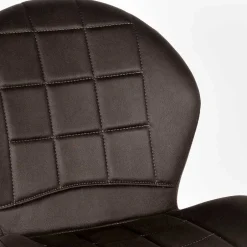 Wohnen Microfaser Küchenstuhl in Anthrazit - Crocodile (2er Set)