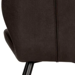 Wohnen Microfaser Küchenstuhl in Anthrazit - Crocodile (2er Set)