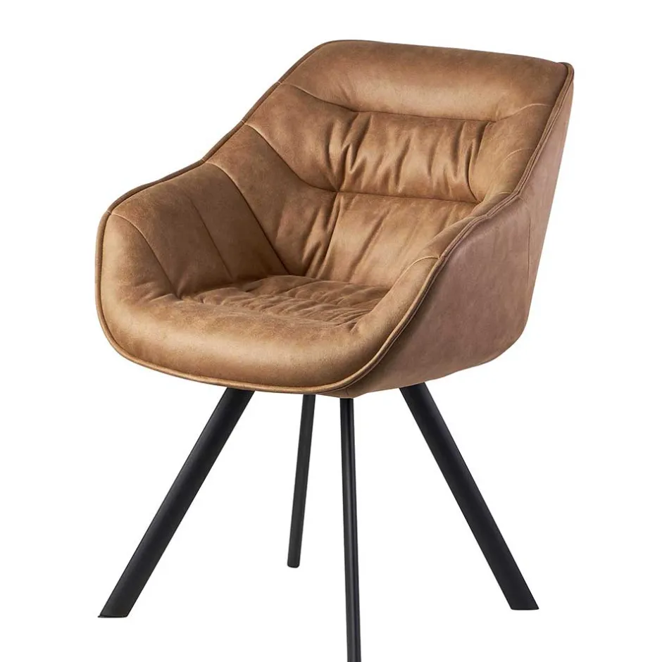 Microfaser Polsterstuhl in Beige - Pacifigo^Wohnen Hot