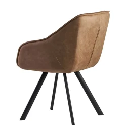 Microfaser Polsterstuhl in Beige - Pacifigo^Wohnen Hot