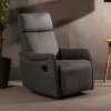Wohnen Microfaser TV Relaxsessel in Dunkelgrau - Vergoma