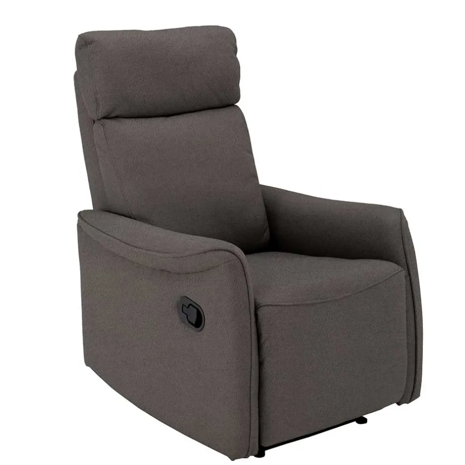 Wohnen Microfaser TV Relaxsessel in Dunkelgrau - Vergoma