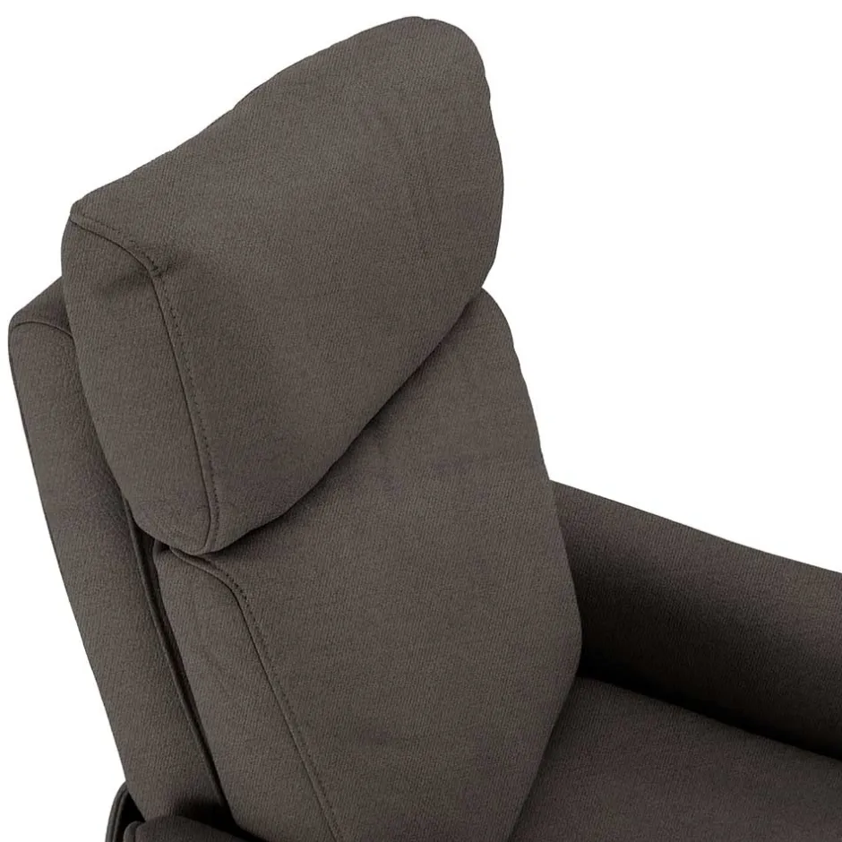 Wohnen Microfaser TV Relaxsessel in Dunkelgrau - Vergoma