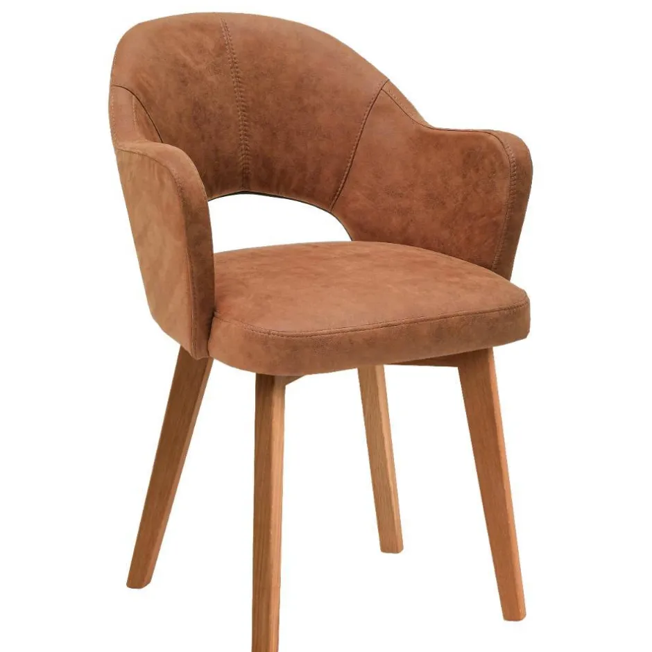 Wohnen Microfaserstuhl mit Armlehnen - Oseidon