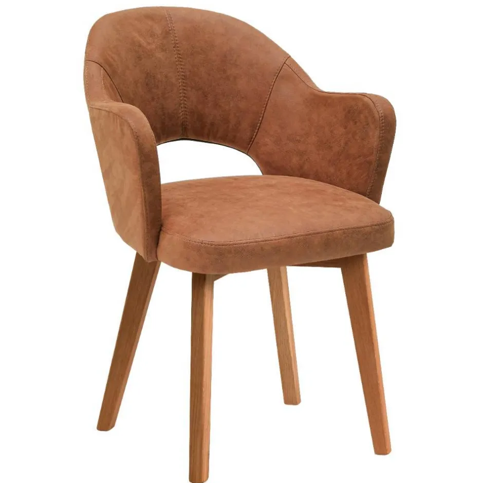 Wohnen Microfaserstuhl mit Armlehnen - Oseidon