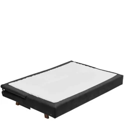 Microvelours Klappsofa in Schwarz - Ocna^Wohnen Discount