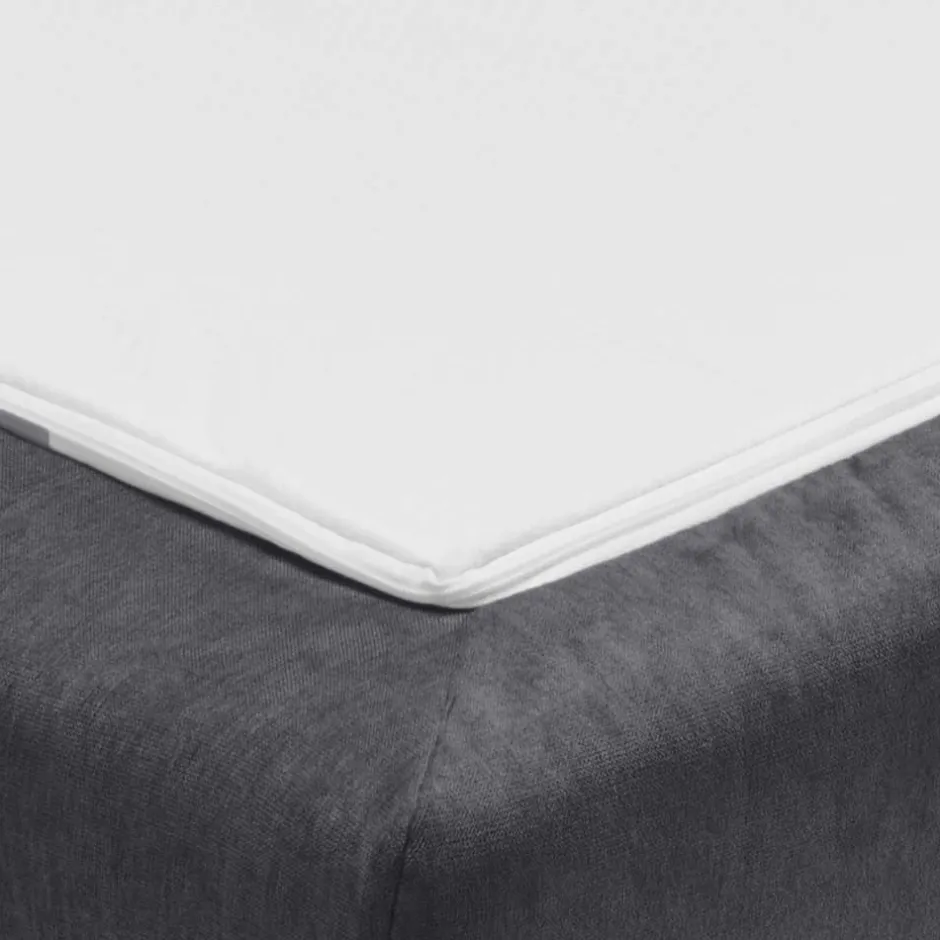 Microvelours Schlafsofa in Blaugrau - Glory^Wohnen New