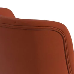 Mid Century Polstersessel in Ziegelrot und Natur - Elhan^Wohnen Discount