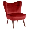 Mid Century Sessel in Ziegelrot Samtvelours - Klimaca^Wohnen Online