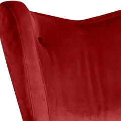 Mid Century Sessel in Ziegelrot Samtvelours - Klimaca^Wohnen Online