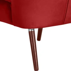 Mid Century Sessel in Ziegelrot Samtvelours - Klimaca^Wohnen Online