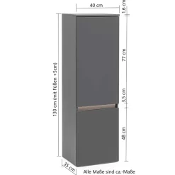 Midi Badschrank in Holzoptik Wildeiche - Drumias^Wohnen New