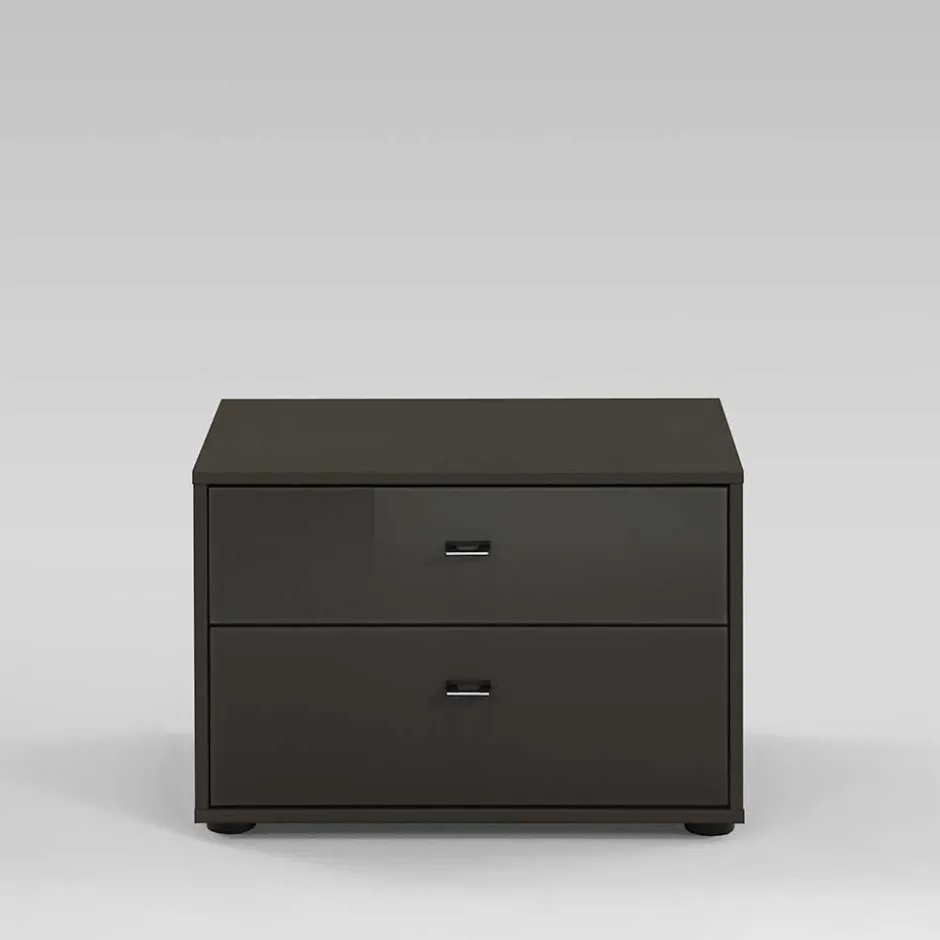 Wohnen Mini Kommode Cornea in Grau Braun