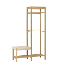 Wohnen Minimalistische Garderobe aus Bambus - Saridio