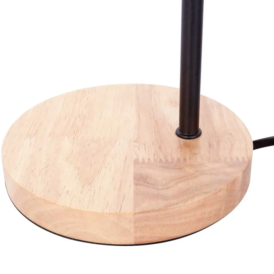 Wohnen Minimalistische Tischlampe in Schwarz & Natur - Dave