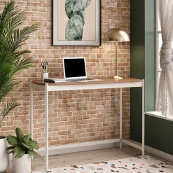 Wohnen Minimalistischer Schreibtisch in Walnuss Optik - Zyreano