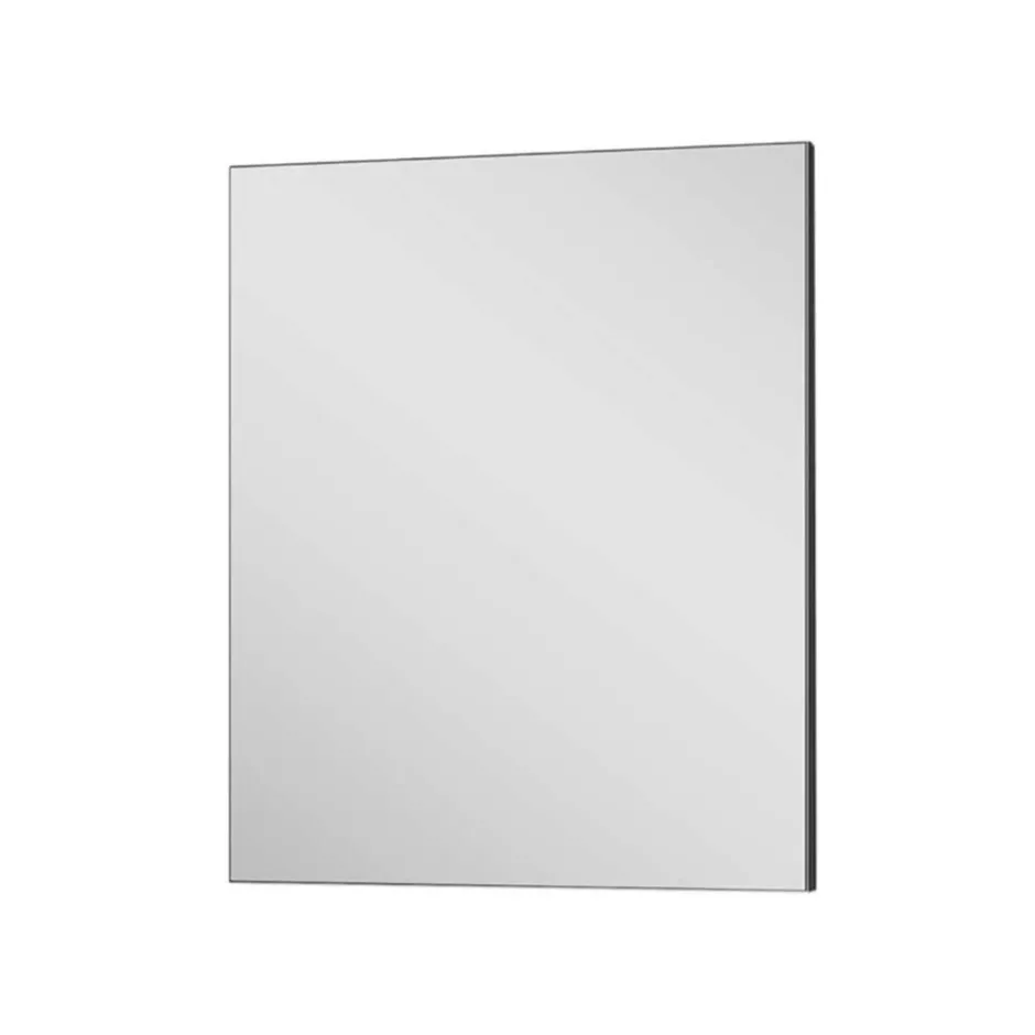 Wohnen Minimalistischer Wandspiegel in Anthrazit - Vlatu