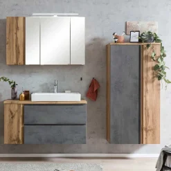 Mittelgroßer Badschrank - 65x135x35 cm - Mia^Wohnen Clearance