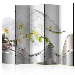 Wohnen Mobile Trennwand mit weißen Orchideen - Valentino