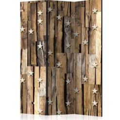 Wohnen Mobiler Design Paravent Holz & Sterne - Dalicia