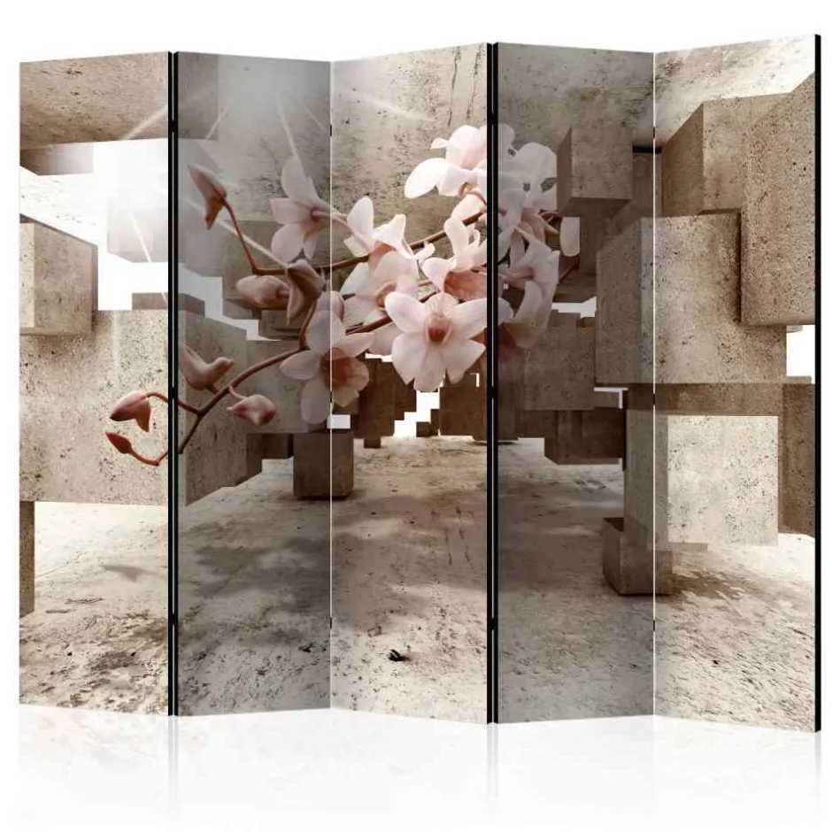 Wohnen Mobiler Raumteiler aus Leinwand - Lasalinas