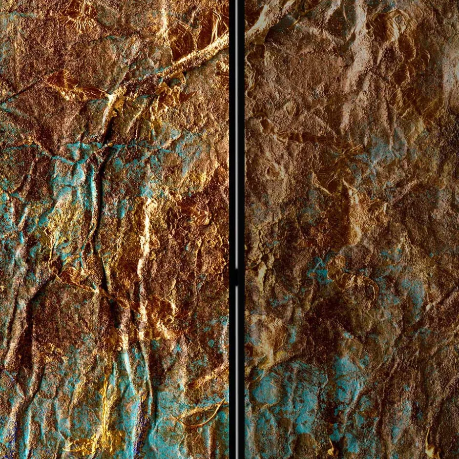 Wohnen Mobiler Raumteiler faltbar mit abstraktem Motiv - Zirus