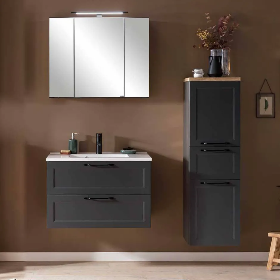 Modern Country Badeinrichtung Set - Novelya (dreiteilig)^Wohnen New