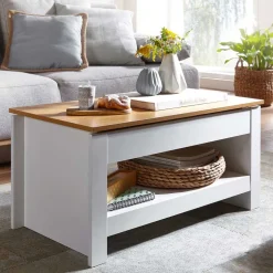 Modern Country Couchtisch mit Staufach - Intora^Wohnen