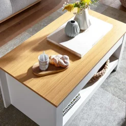 Modern Country Couchtisch mit Staufach - Intora^Wohnen
