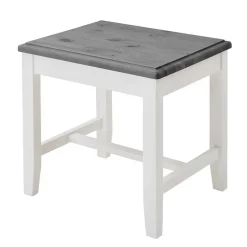 Modern Country Frisiertisch Set zweifarbig - Mirandesca (dreiteilig)^Wohnen Discount