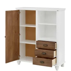 Modern Country Highboard in Weiß - Yakos^Wohnen Hot