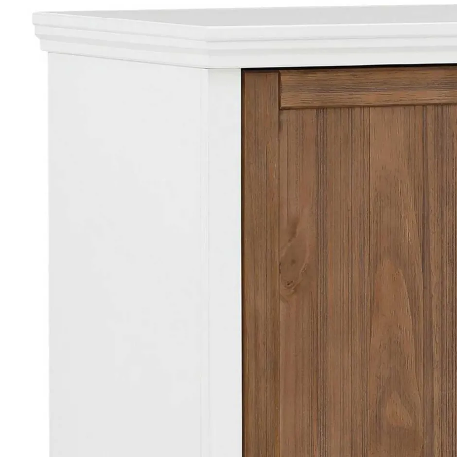 Modern Country Highboard in Weiß - Yakos^Wohnen Hot